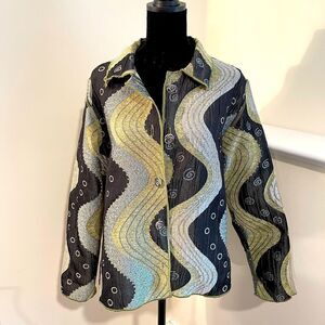 WINDING RIVER JACKET ARTISAN VINTAGE OS see‎ measurements below. Reversible